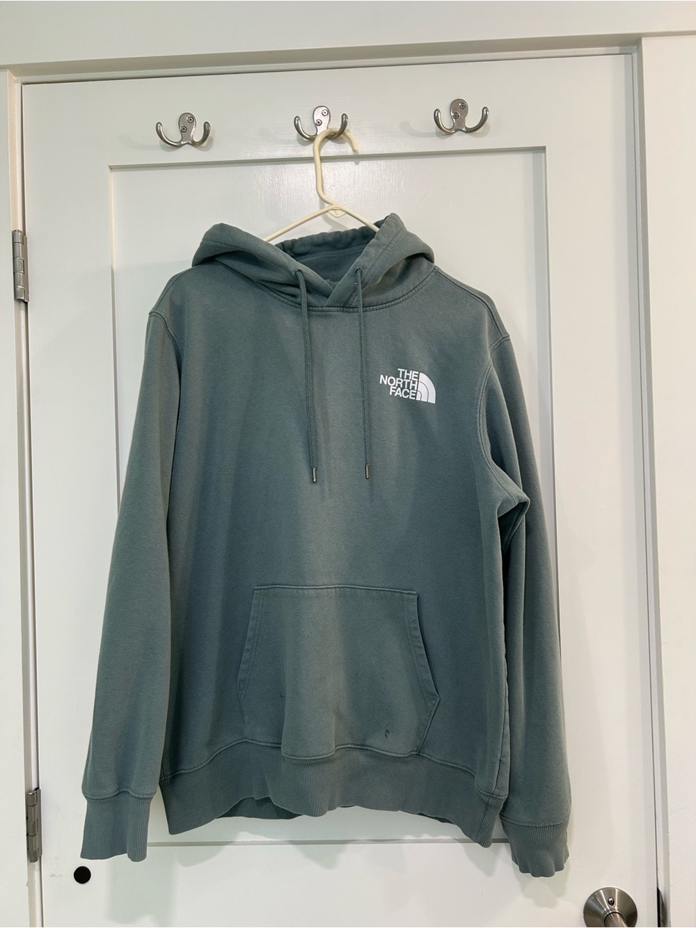 The North Face Men’s L Green Never Stop Exploring Box Logo Hoodie Pullover